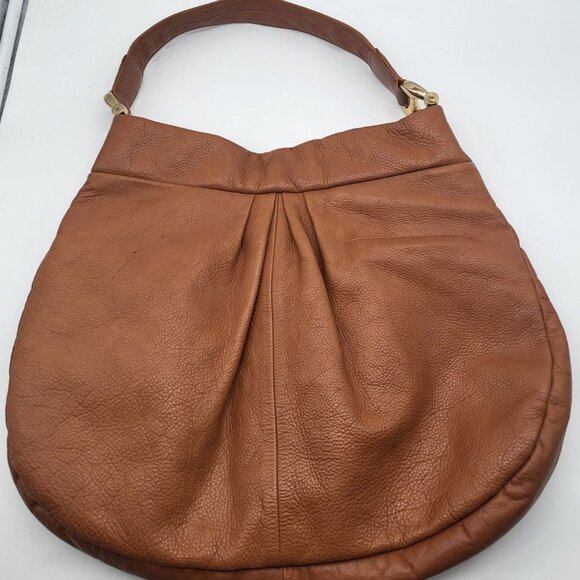 Mario Hernandez Columbian Brown Leather Hobo Shoulder Bag Purse HTF *READ Flaws - Picture 2 of 12